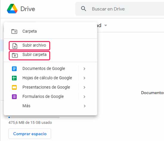 línea silueta Alta exposición ᐅ Cómo subir y descargar archivos en Google Drive » MANUALES TECH